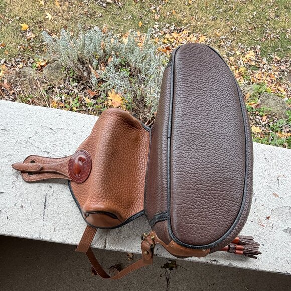 Dooney & Bourke Vintage USA 90s Teton Drawstring Equestrian Saddle Bag Unisex - Picture 5 of 7